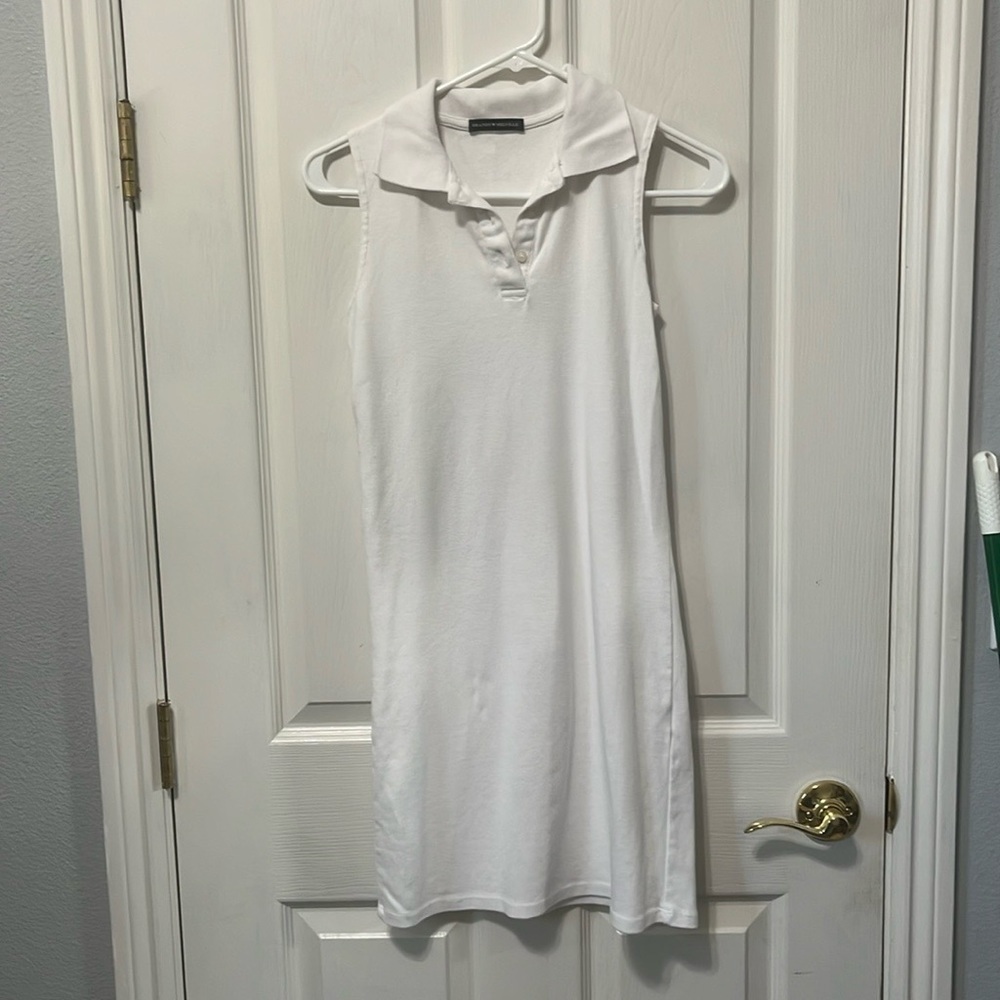 Brandy Melville White Collared Dress One Size - Picture 9 of 10